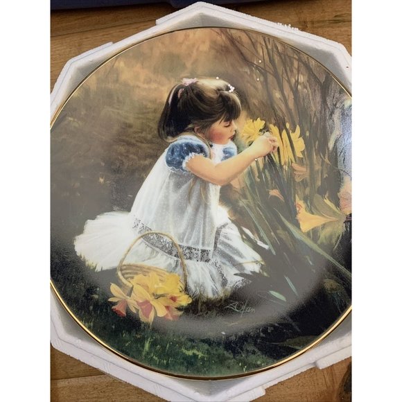 The World of Zolan 8" Plate Collection Flowers For Mother COA Hamilton Collectio - Picture 2 of 7